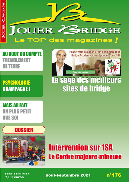Numéro 176 Jouer Bridge -  Le Contre majeure-mineure sur 1SA
