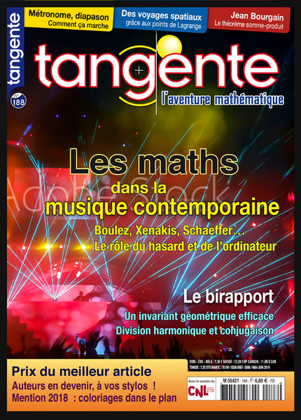 Numéro 188 Tangente magazine - Musique contemporaine - Birapport
