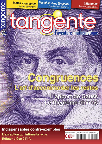 Numéro 202 Tangente magazine - Les congruences