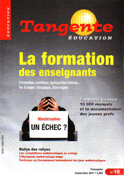 Numéro 18 Tangente éducation - La formation des enseignants