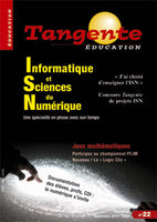 Numéro 22 Tangente éducation -  Informatique et Sciences du Numérique