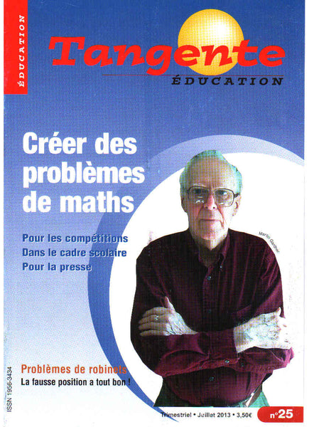 Numéro 25 Tangente éducation - Créer des problèmes de maths