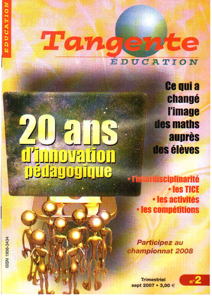 Numéro 2 Tangente éducation - 20 ans d'innovation pédagogique