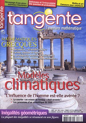 Numéro 133 Tangente magazine - Modèles climatiques