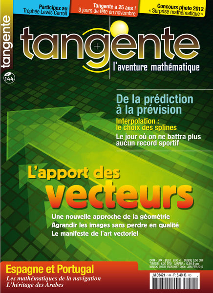 Numéro 144 Tangente magazine -  L'apport des vecteurs