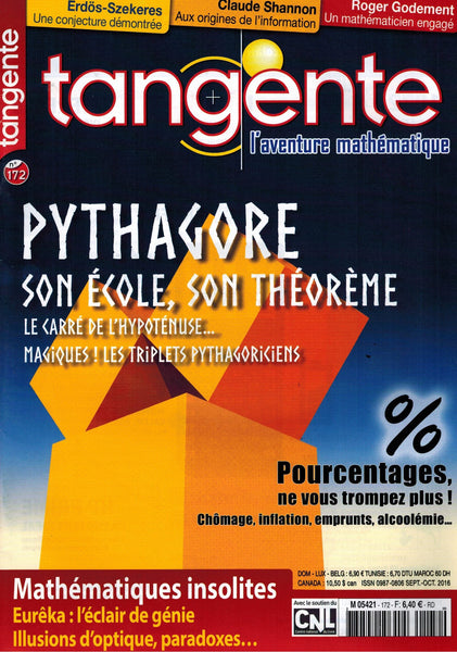 Numéro 172 Tangente magazine - Le théorème de Pythagore