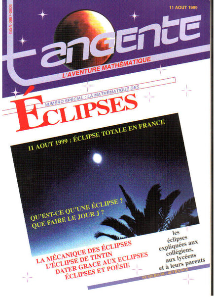 Numéro 68 Tangente magazine - Eclipses